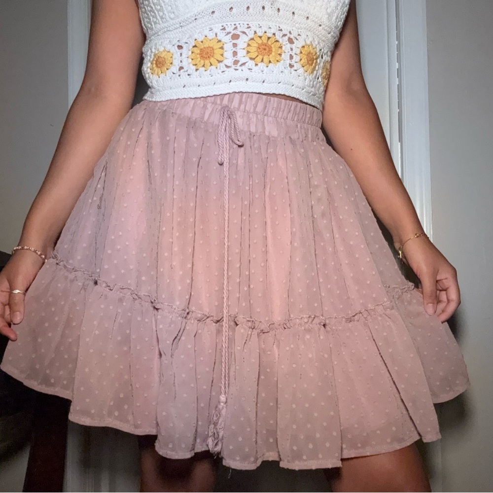 Simplee Apparel Dusty Pink Skirt